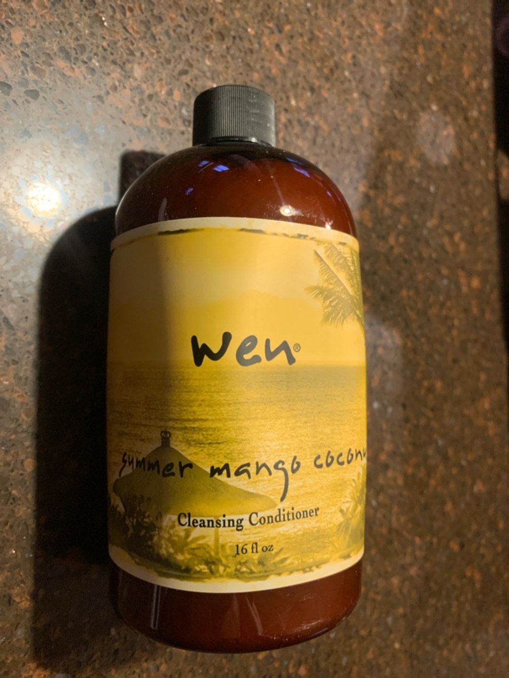 WEN Summer Mango Coconut Cleansing Conditioner - Yellow and Brown